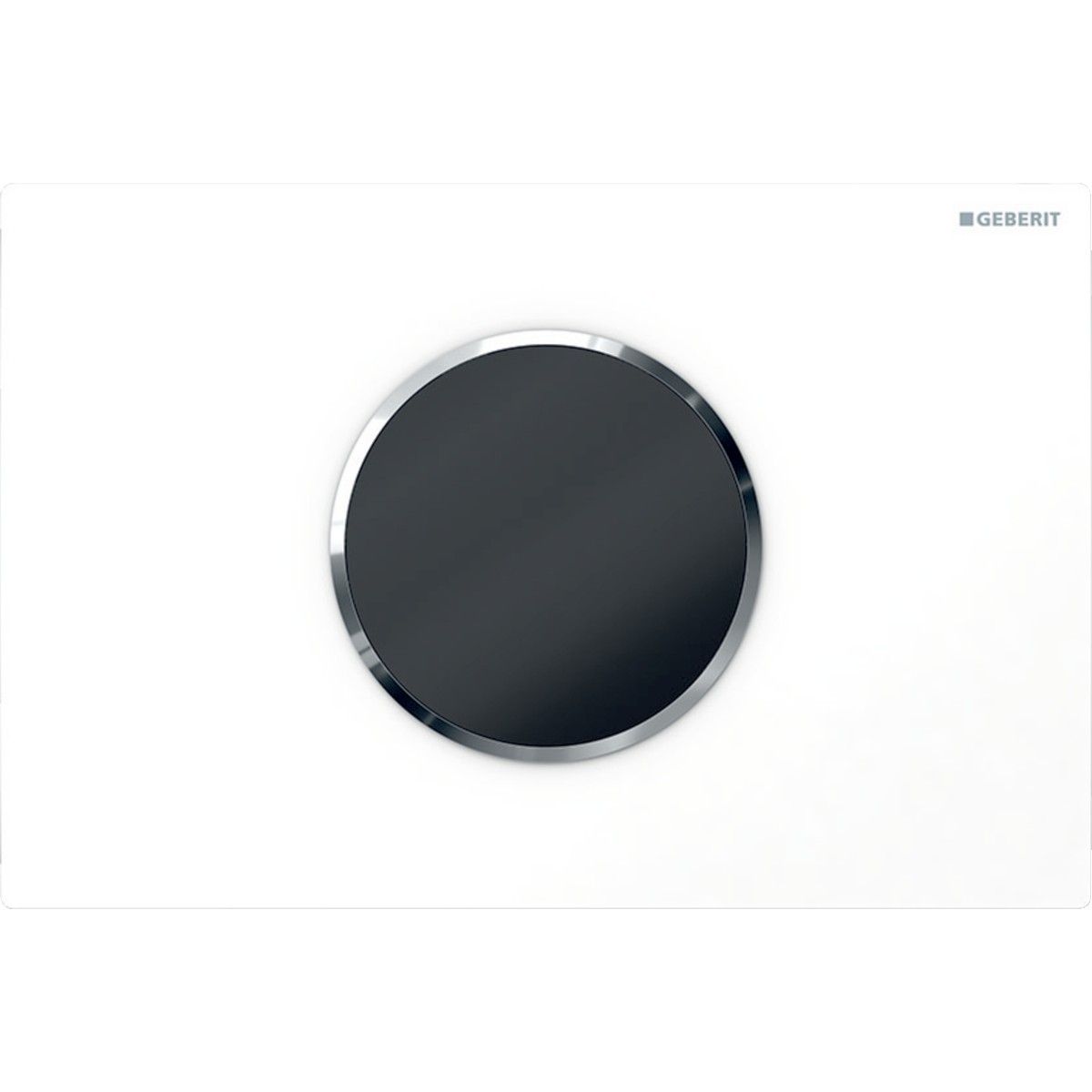 Commande Geberit élec piles DT Sigma10 ronde Sig12 blanc chr bri - GEBERIT 115.908.KJ.6 