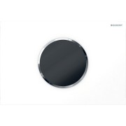 Commande Geberit élec piles DT Sigma10 ronde Sig12 blanc chr bri - GEBERIT 115.908.KJ.6 