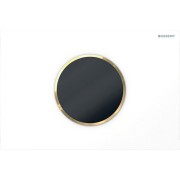 Commande Geberit élec piles DT Sigma10 ronde Sig12 blanc doré - GEBERIT 115.908.KK.6 