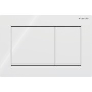 Plaque Geberit Omega20 carréeDT blanc blanc mat - GEBERIT 115.080.11.1 