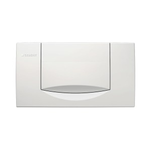 Plaque Geberit 200F carrée interrompable Blanc alpin - GEBERIT 115.222.11.1 