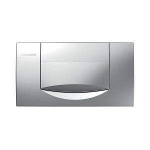 Plaque Geberit 200F carrée interrompable Chromé mat - GEBERIT 115.222.46.1 