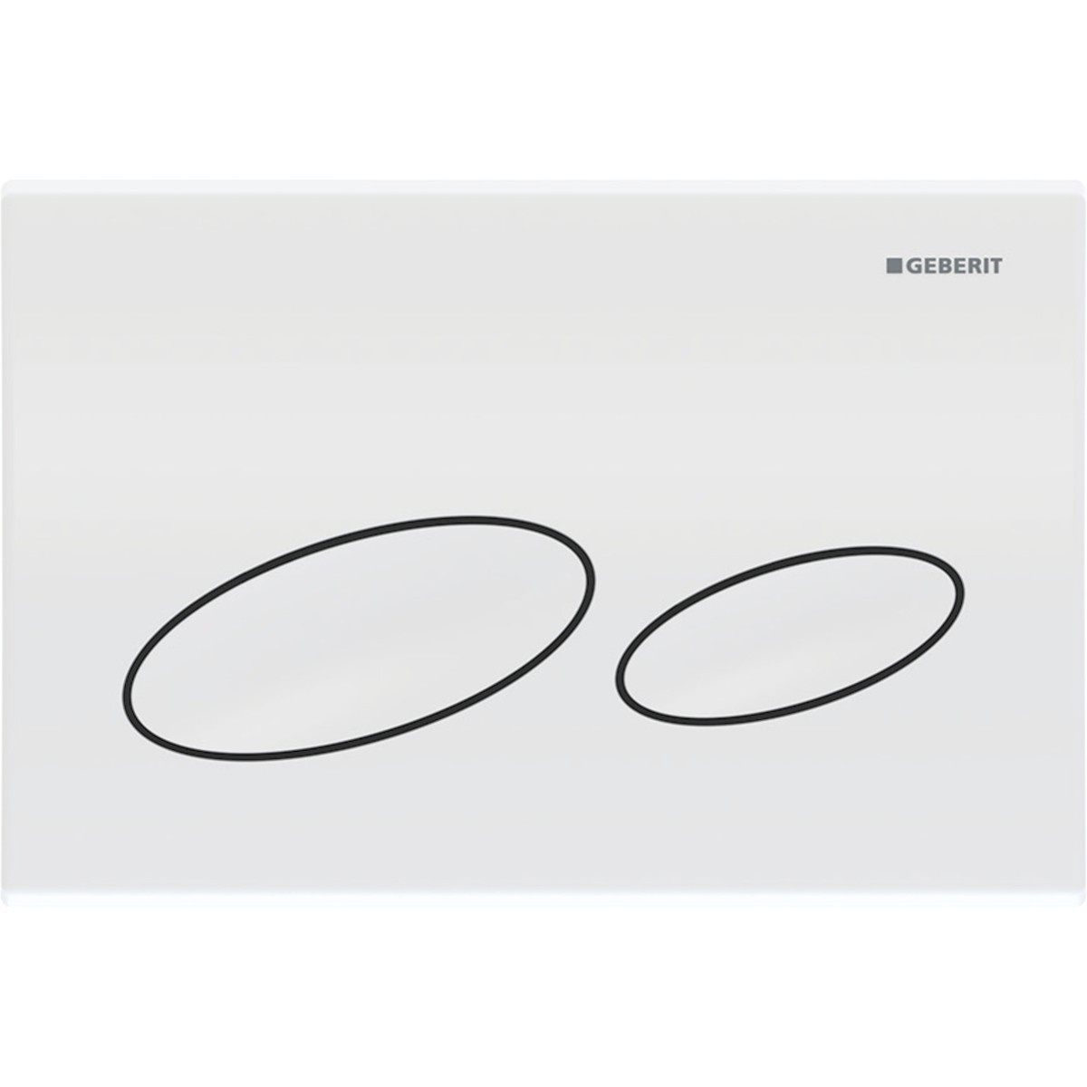 Plaque Geberit Kappa20 double touche blanc alpin - GEBERIT 115.228.11.1 