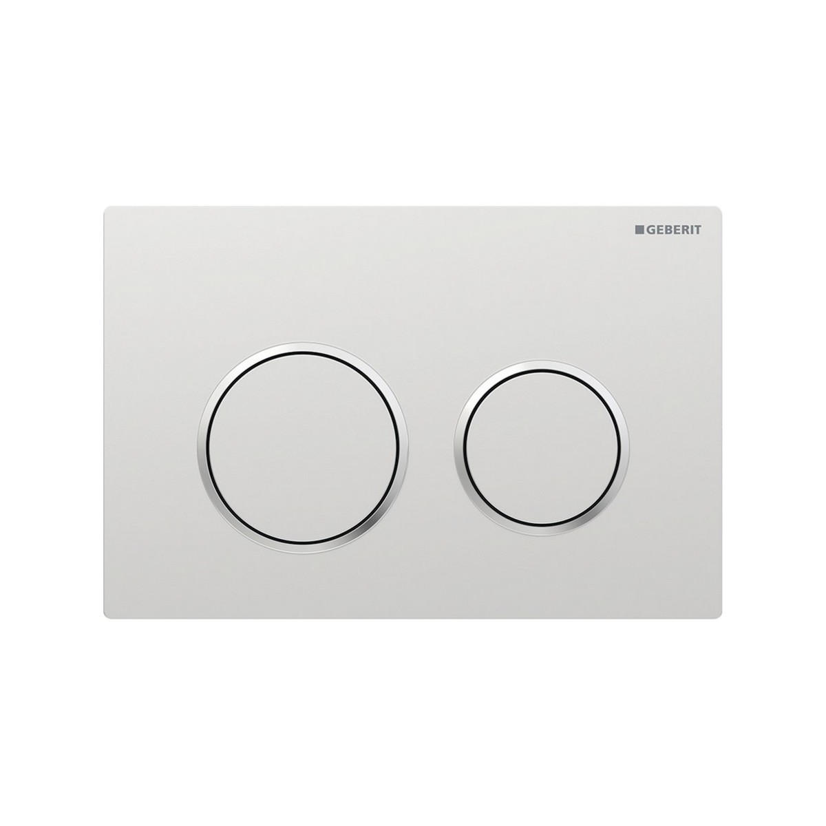 Plaque Geberit Kappa21 ronde DT chromé mat chromé brillant - GEBERIT 115.240.KN.1 