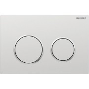 Plaque Geberit Kappa21 ronde DT chromé mat chromé brillant - GEBERIT 115.240.KN.1 