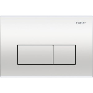 Plaque Geberit Kappa50 carrée DT chromé mat - GEBERIT 115.260.46.1 
