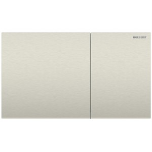 Plaque Geberit Sigma70 carrée DT acier nickel brossé - GEBERIT 115.622.ID.1 