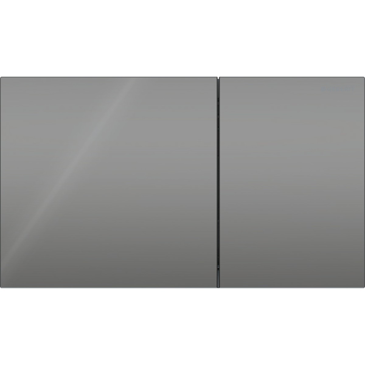 Plaque Geberit Sigma70 carrée DT verre gris velouté - GEBERIT 115.622.JK.1 