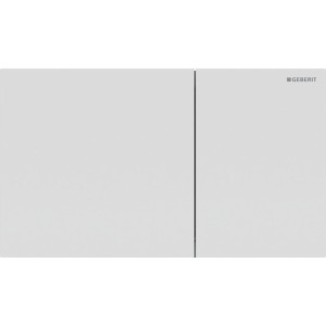 Plaque Geberit Sigma70 carrée DT acier blanc mat - GEBERIT 115.622.JT.1 