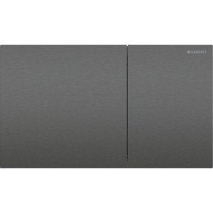 Plaque Geberit Sigma70 carrée DT acier noir chromé - GEBERIT 115.622.QD.1 