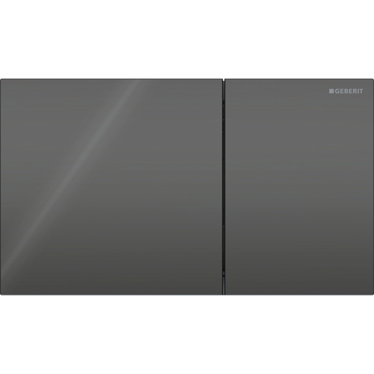 Plaque Geberit Sigma70 carrée DT verre noir - GEBERIT 115.622.SJ.1 