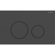 Plaque Geberit Sigma40 ronde DT acier noir mat - GEBERIT 115.628.14.1 