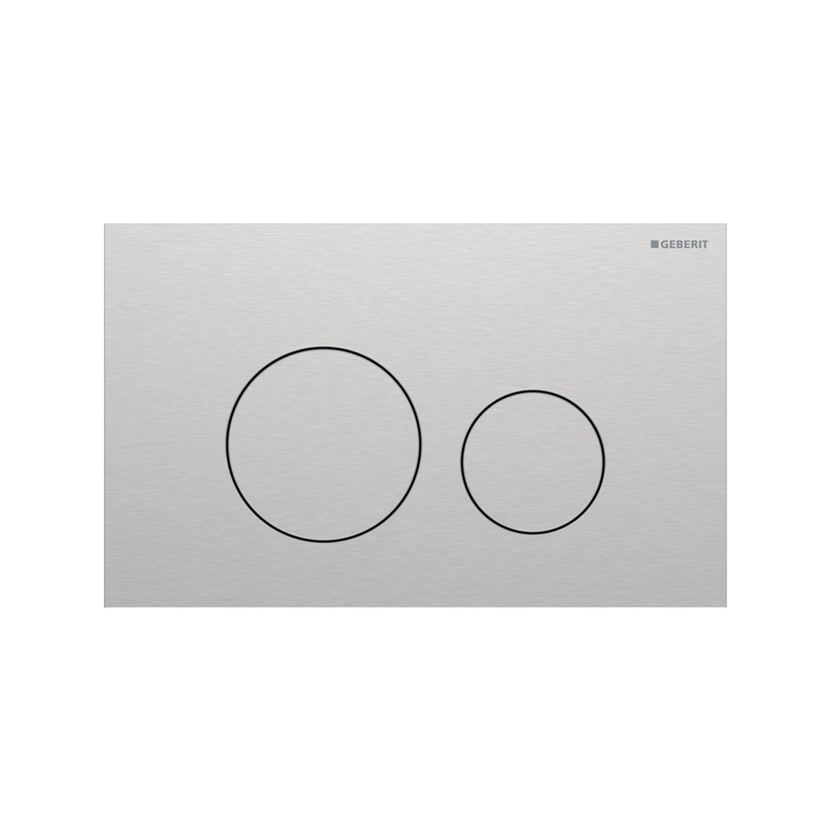 Plaque Geberit Sigma40 ronde DT acier inoxydable - GEBERIT 115.628.FW.1 