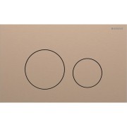 Plaque Geberit Sigma40 ronde DT acier or rouge - GEBERIT 115.628.QB.1 