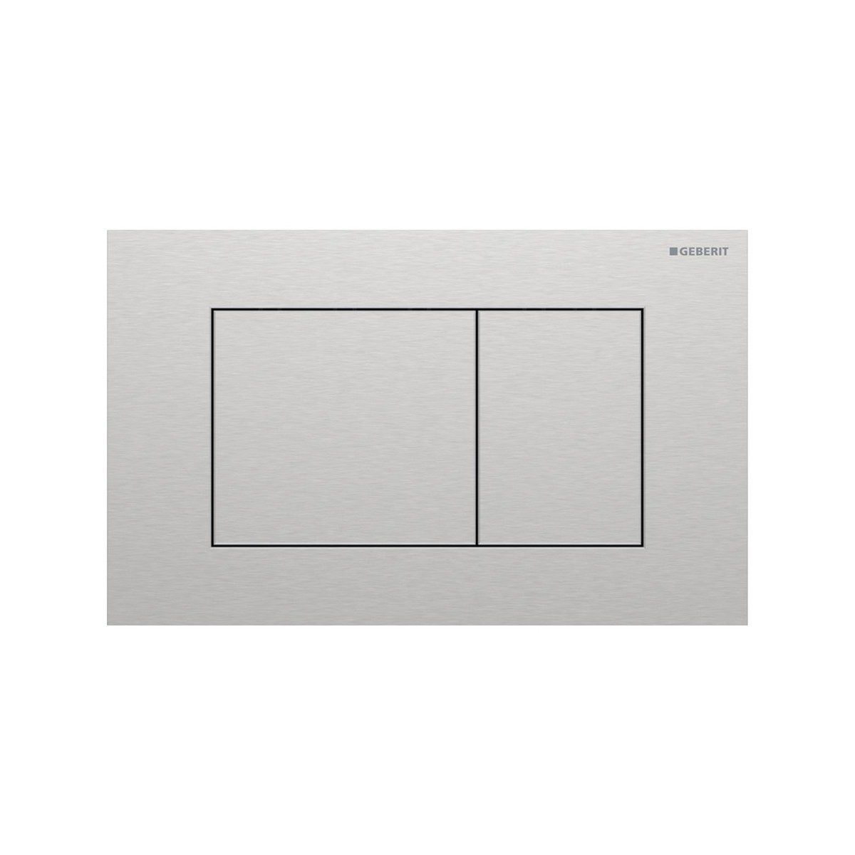 Plaque Geberit Sigma40 carrée DT acier inoxydable - GEBERIT 115.629.FW.1 