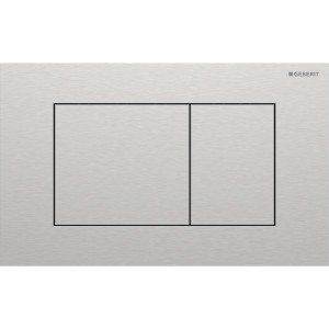 Plaque Geberit Sigma40 carrée DT acier inoxydable - GEBERIT 115.629.FW.1 