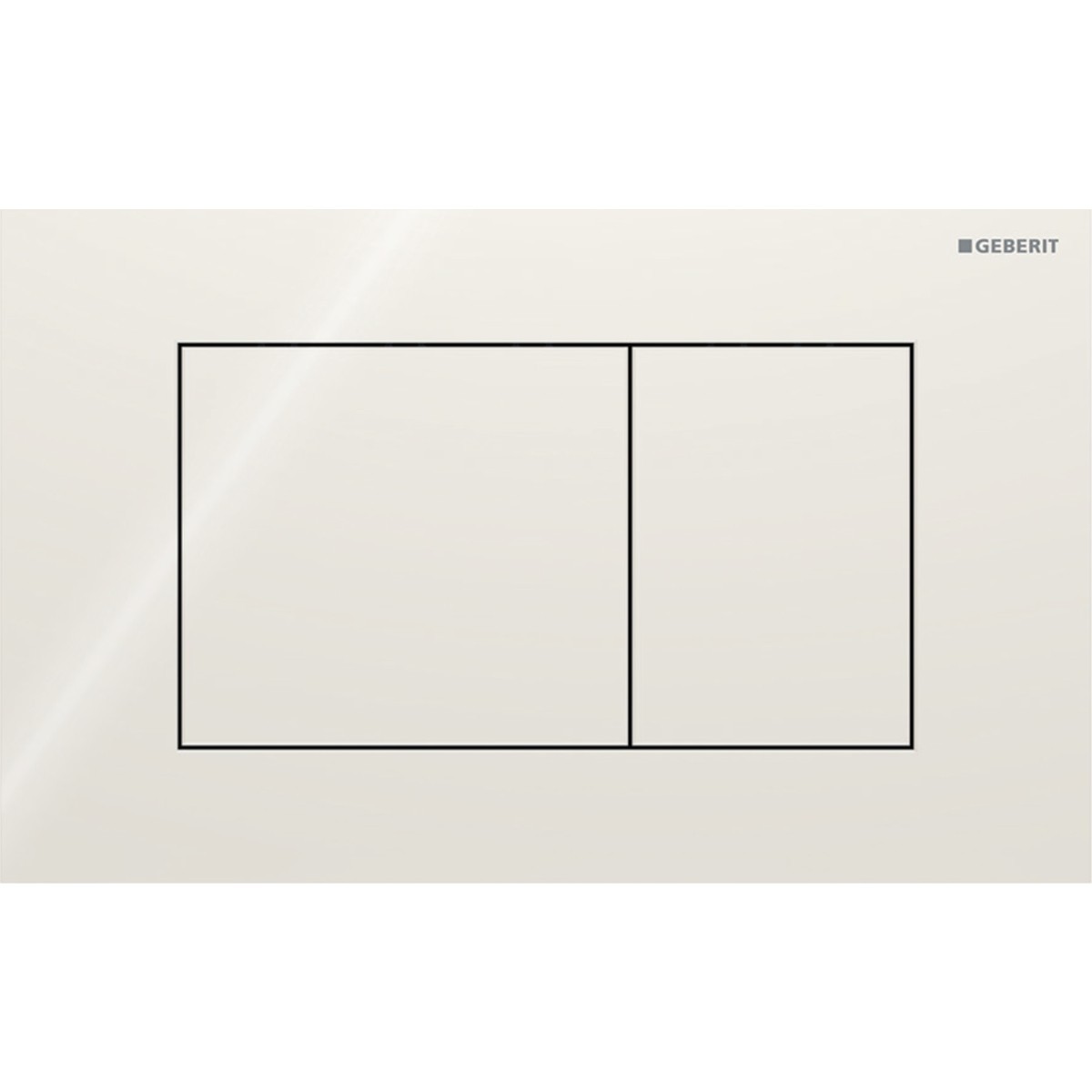 Plaque Geberit Sigma40 carrée DT verre gris sable - GEBERIT 115.629.JL.1 