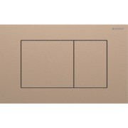 Plaque Geberit Sigma40 carrée DT acier or rouge - GEBERIT 115.629.QB.1 