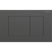 Plaque Geberit Sigma40 carrée DT acier noir chromé - GEBERIT 115.629.QD.1 