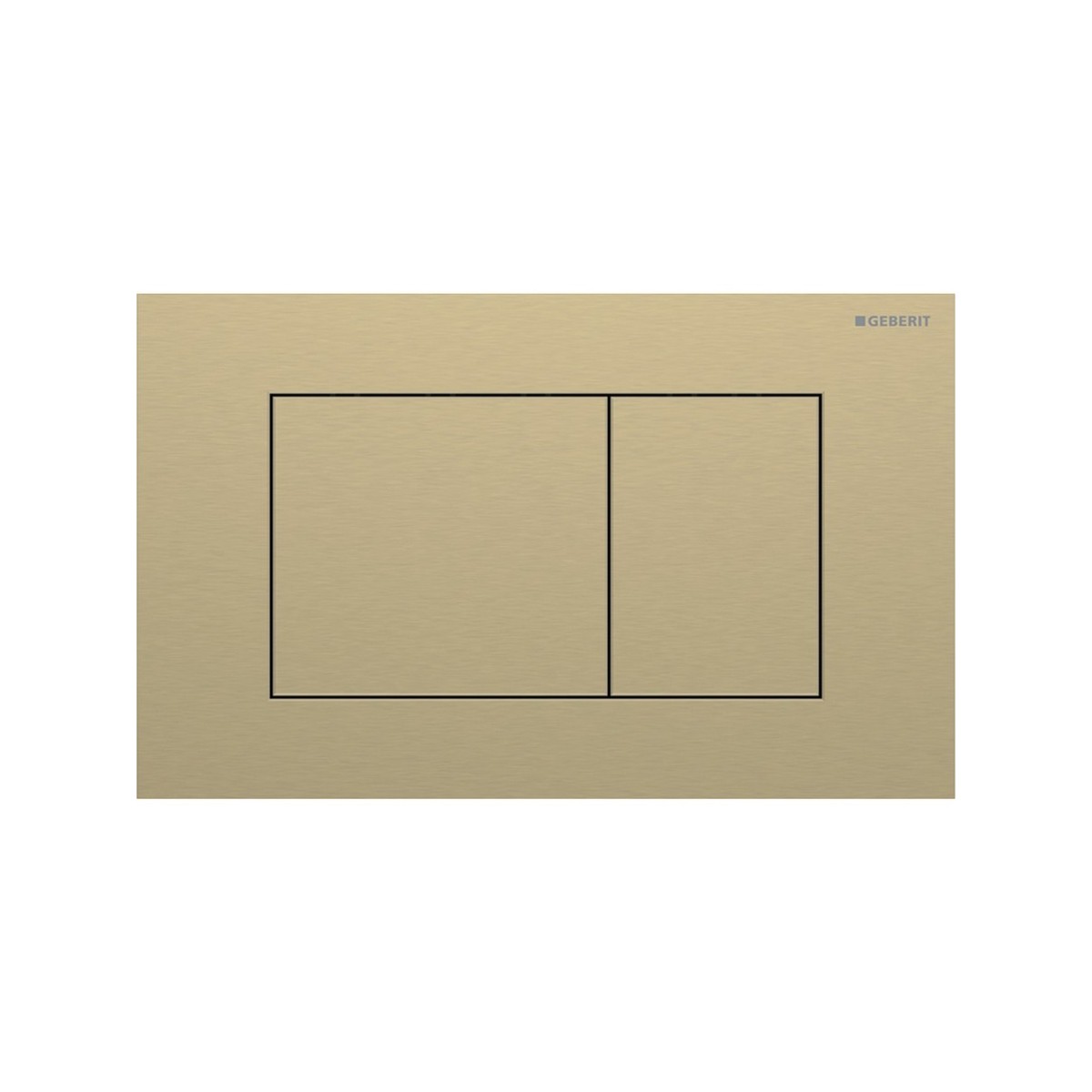 Plaque Geberit Sigma40 carrée DT acier laiton - GEBERIT 115.629.QF.1 