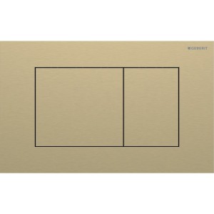 Plaque Geberit Sigma40 carrée DT acier laiton - GEBERIT 115.629.QF.1 