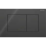 Plaque Geberit Sigma40 carrée DT verre noir - GEBERIT 115.629.SJ.1 