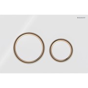 Plaque Geberit Sigma50 ronde DT or rouge blanc - GEBERIT 115.650.SI.1 