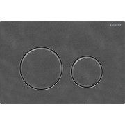 Plaque Geberit Sigma50 ronde DT noir chromé ardoise Mustang - GEBERIT 115.651.JM.1 