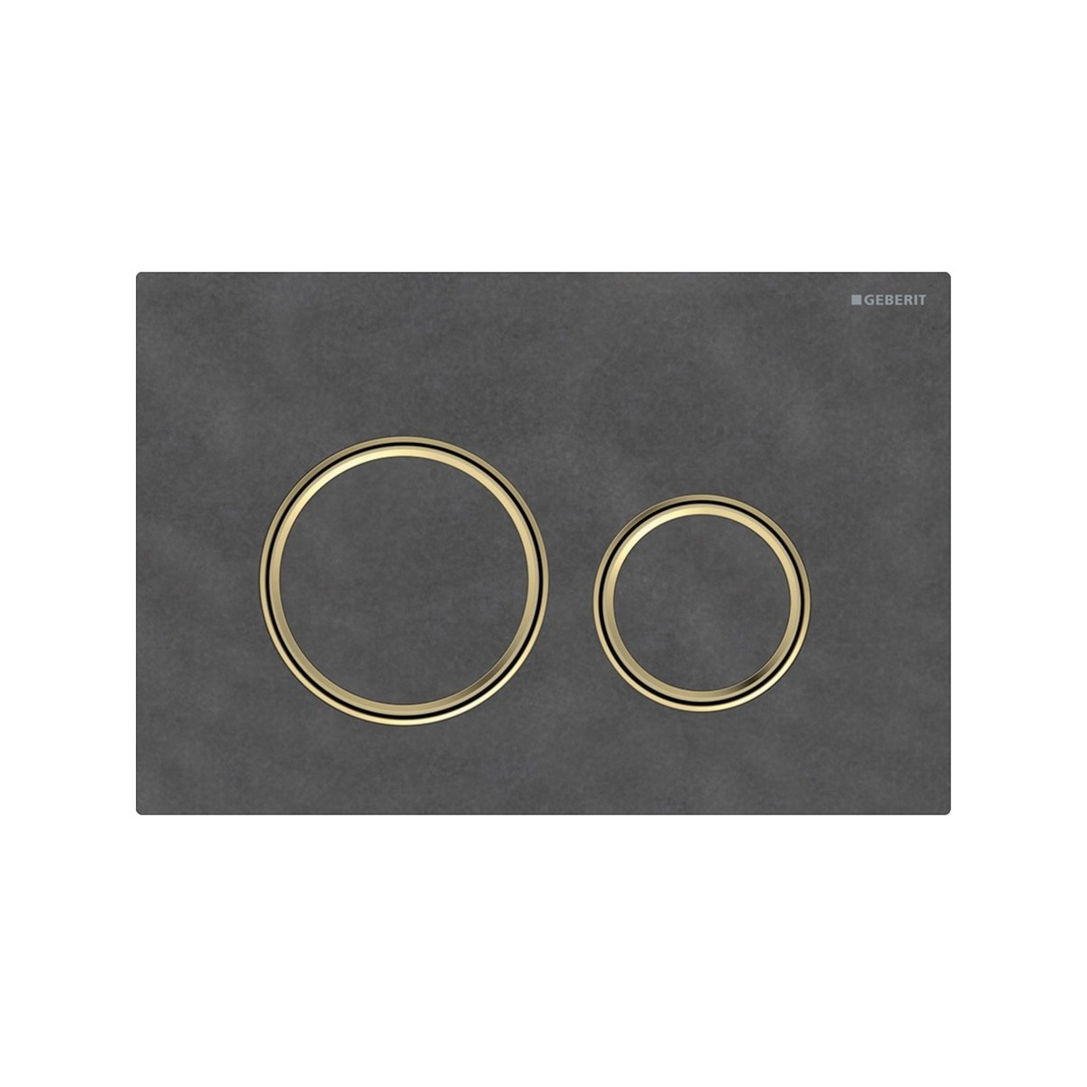 Plaque Geberit Sigma50 ronde DT laiton ardoise Mustang - GEBERIT 115.652.JM.1 