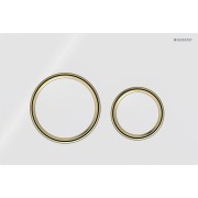 Plaque Geberit Sigma50 ronde DT laiton blanc - GEBERIT 115.652.SI.1 