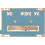 Plaque Geberit Sigma50 carrée DT or rouge spécifique au client - GEBERIT 115.670.00.2 