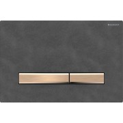 Plaque Geberit Sigma50 carrée DT or rouge ardoise Mustang - GEBERIT 115.670.JM.2 