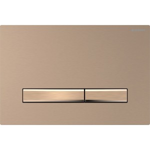 Plaque Geberit Sigma50 carrée DT or rouge or rouge - GEBERIT 115.670.QB.2 