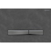 Plaque Geberit Sigma50 carrée DT noir chromé ardoise Mustang - GEBERIT 115.671.JM.2 