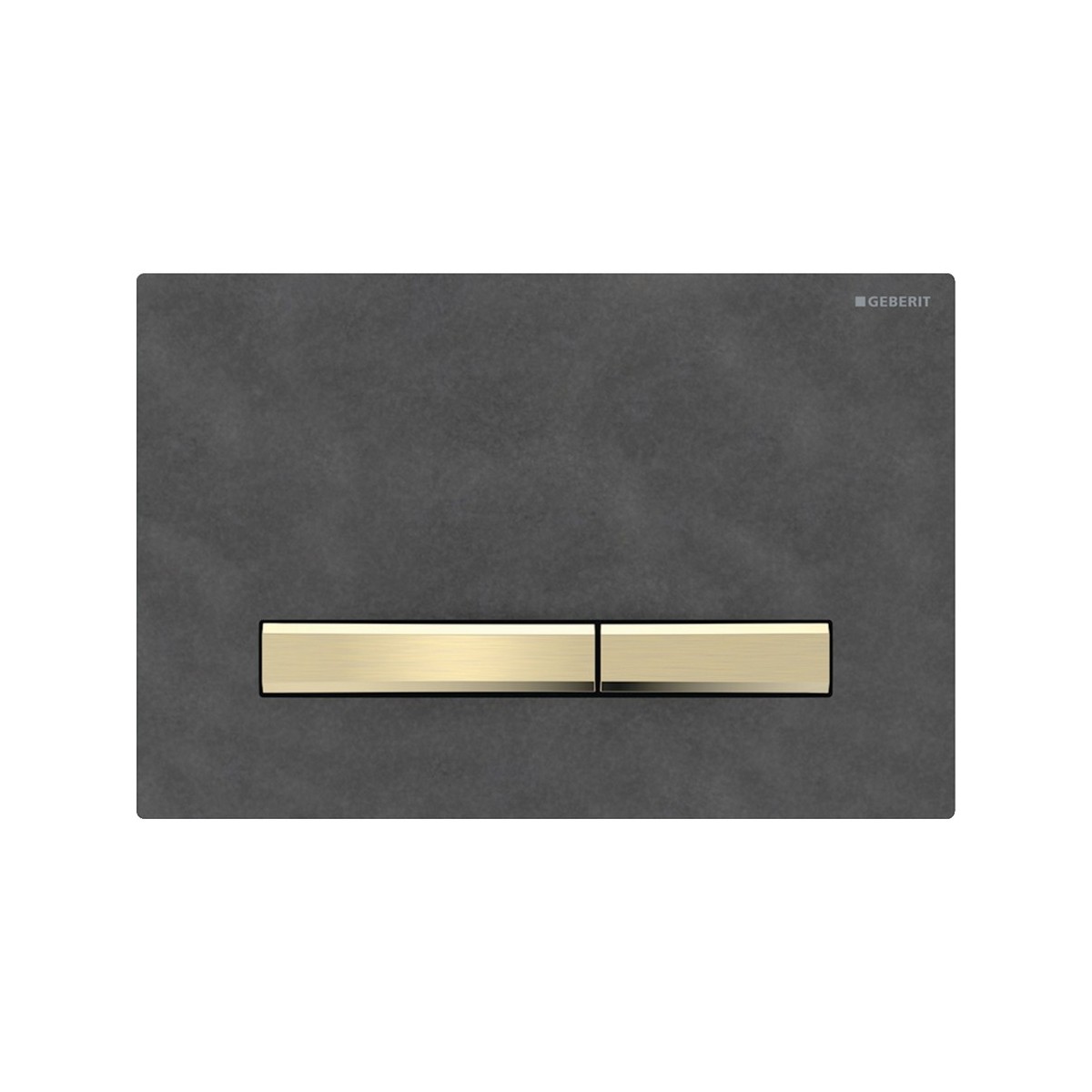 Plaque Geberit Sigma50 carrée DT laiton ardoise Mustang - GEBERIT 115.672.JM.2 