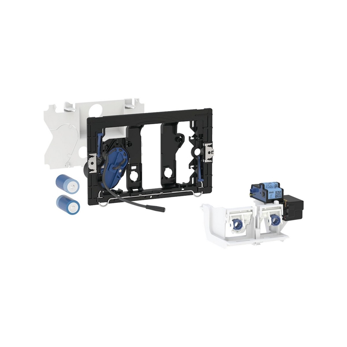 Commande Geberit électronique piles double touche bouton-poussoir Bluetooth - GEBERIT 115.704.00.6 