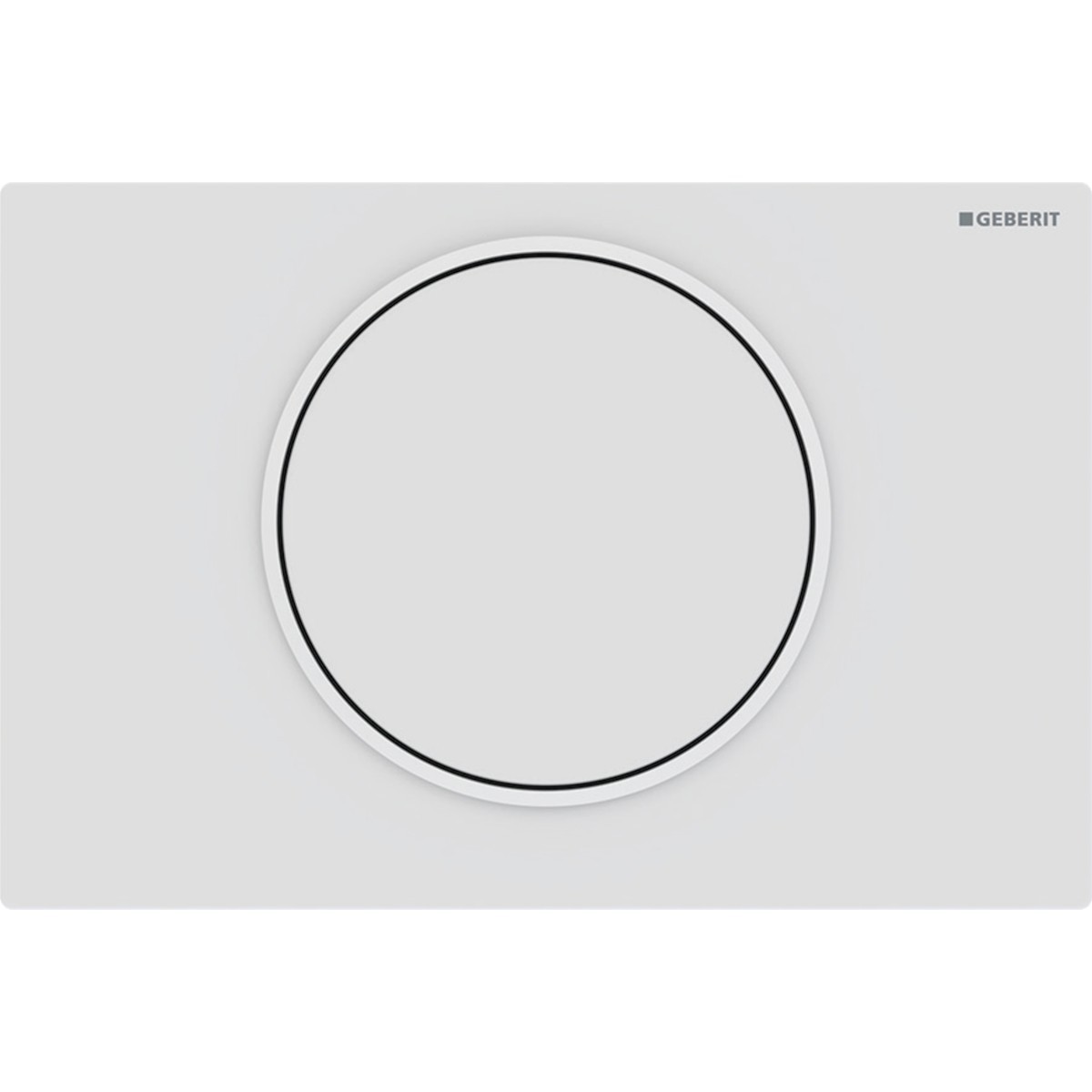 Plaque de déclenchement Geberit Sigma10 ronde interrompable blanc mat - GEBERIT 115.758.01.5 