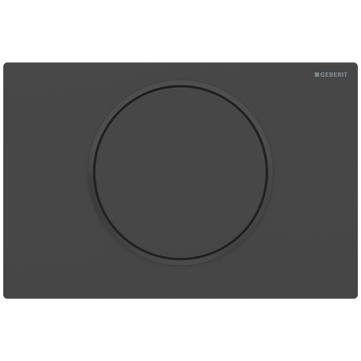 Plaque de déclenchement Geberit Sigma10 ronde interrompable noir - GEBERIT 115.758.16.5 