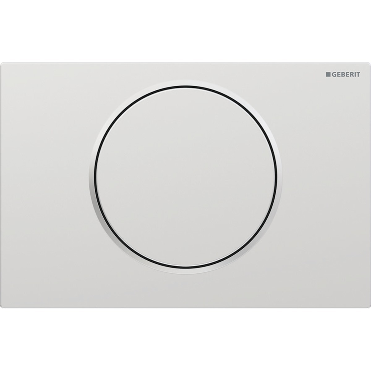 Plaque Geberit Sigma10 ronde interrompable chr mat laqué facile net chr bri - GEBERIT 115.758.JQ.5 