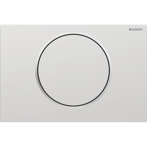 Plaque Geberit Sigma10 ronde interrompable chr mat laqué facile net chr bri - GEBERIT 115.758.JQ.5 