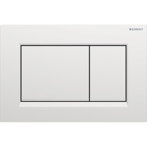Plaque Geberit Sigma20 carrée DT chr mat laq facile nettoyer chr brillant - GEBERIT 115.883.JQ.1 