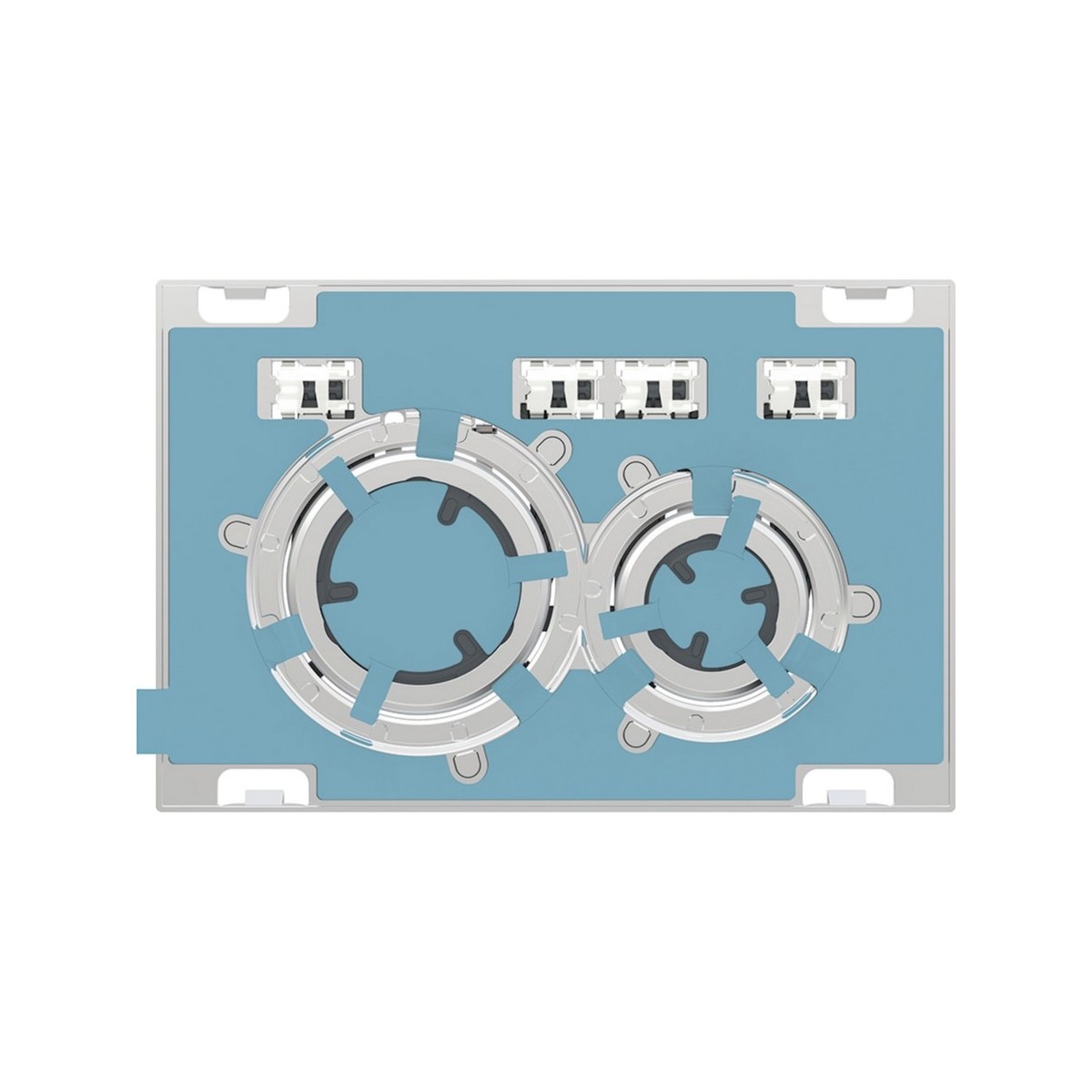 Plaque Geberit Sigma50 ronde DT chromé spécifique au client - GEBERIT 115.884.00.1 