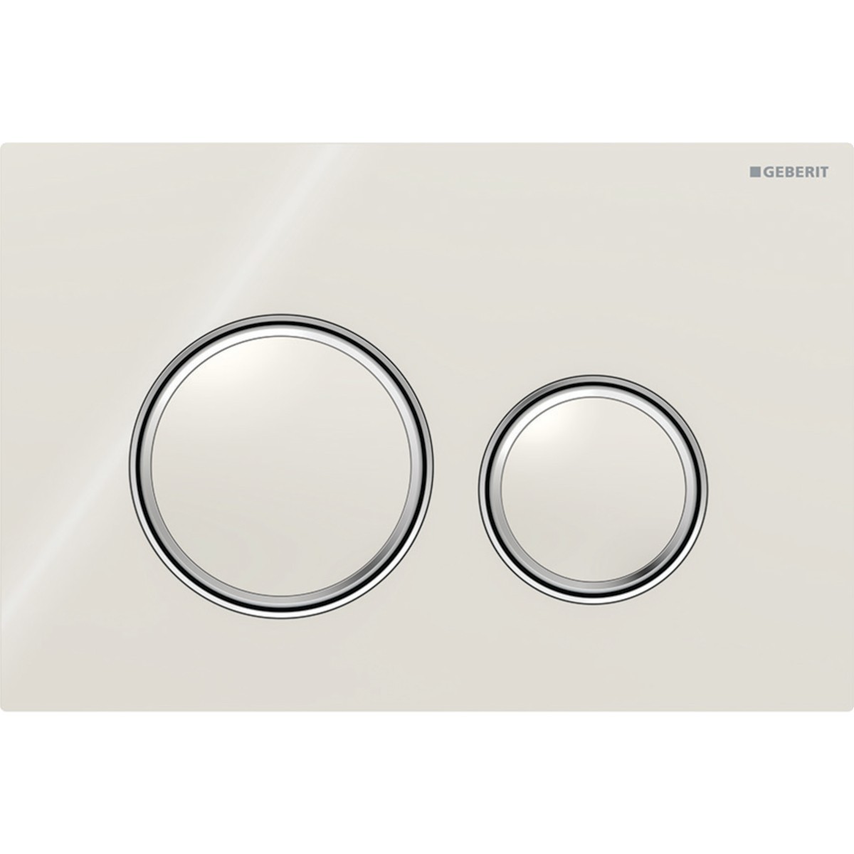 Plaque Geberit Sigma50 ronde DT chromé sable gris - GEBERIT 115.884.JL.1 
