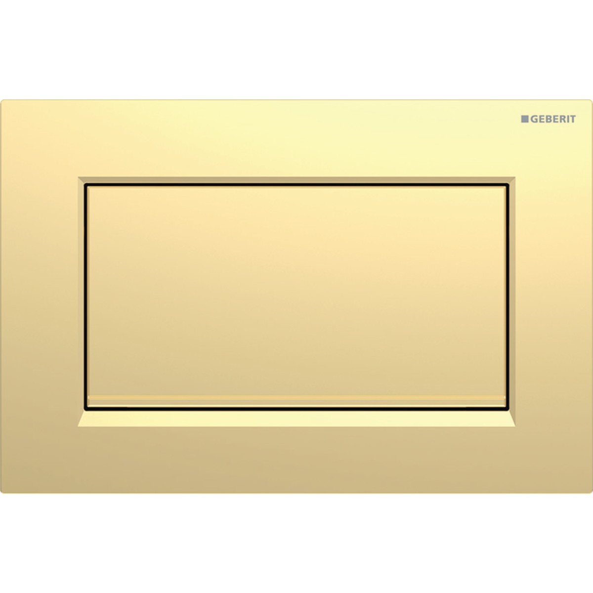Plaque Geberit Sigma10 carrée inter à visser doré - GEBERIT 115.893.45.1 