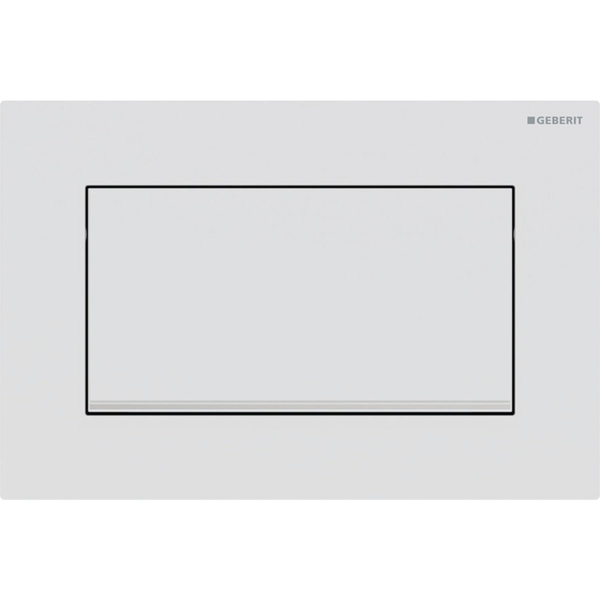 Plaque Geberit Sigma10 carrée inter à visser blanc mat facile net chr bri - GEBERIT 115.893.JT.1 