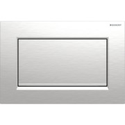 Plaque Geberit Sigma10 carrée inter à visser chr bro facile net chr bri - GEBERIT 115.893.KX.1 
