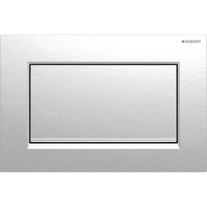 Plaque Geberit Sigma10 carrée inter à visser chr bro facile net chr bri - GEBERIT 115.893.KX.1 