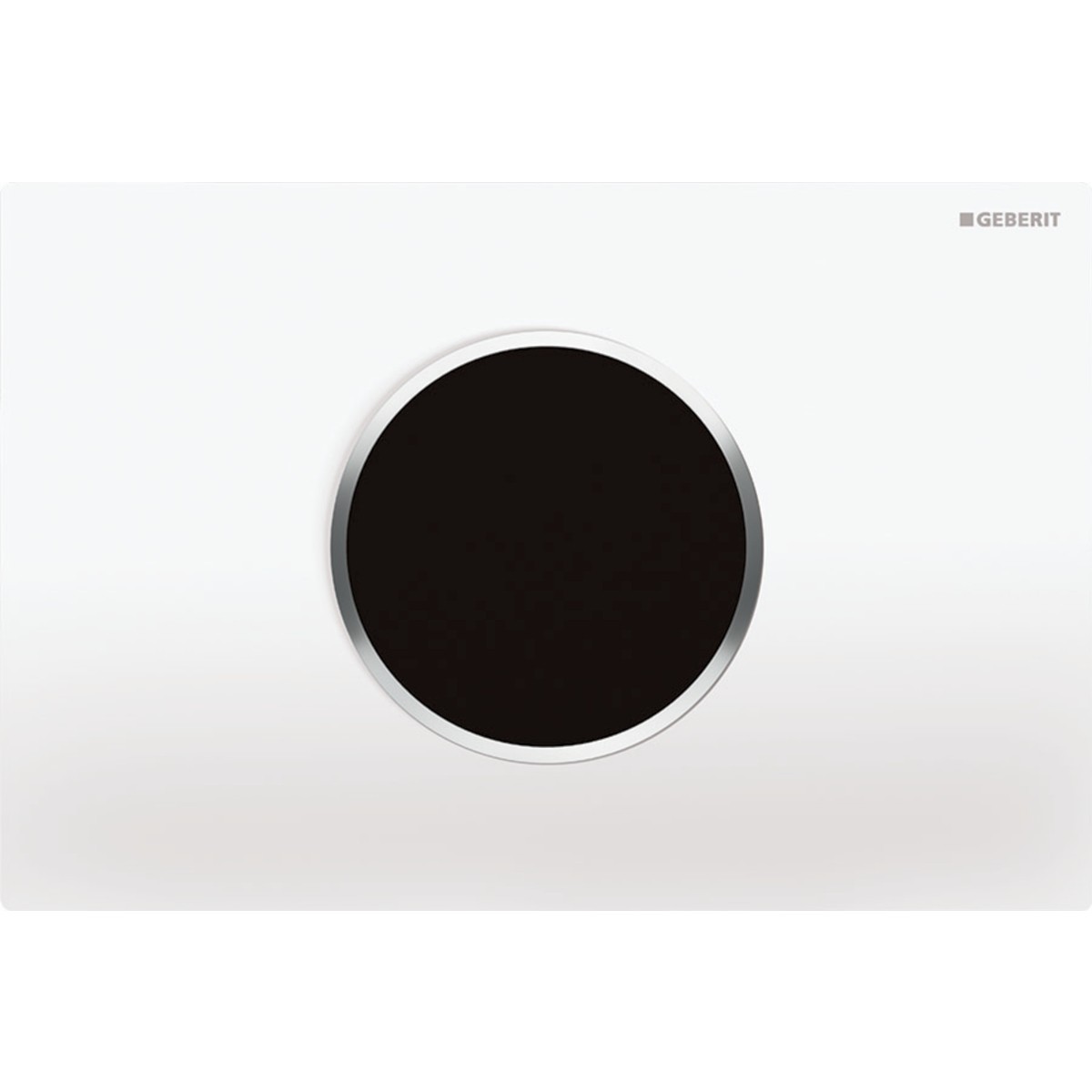 Commande Geberit élec secteur DT Sigma10 ronde Sig12 blanc chr bri - GEBERIT 115.907.KJ.6 