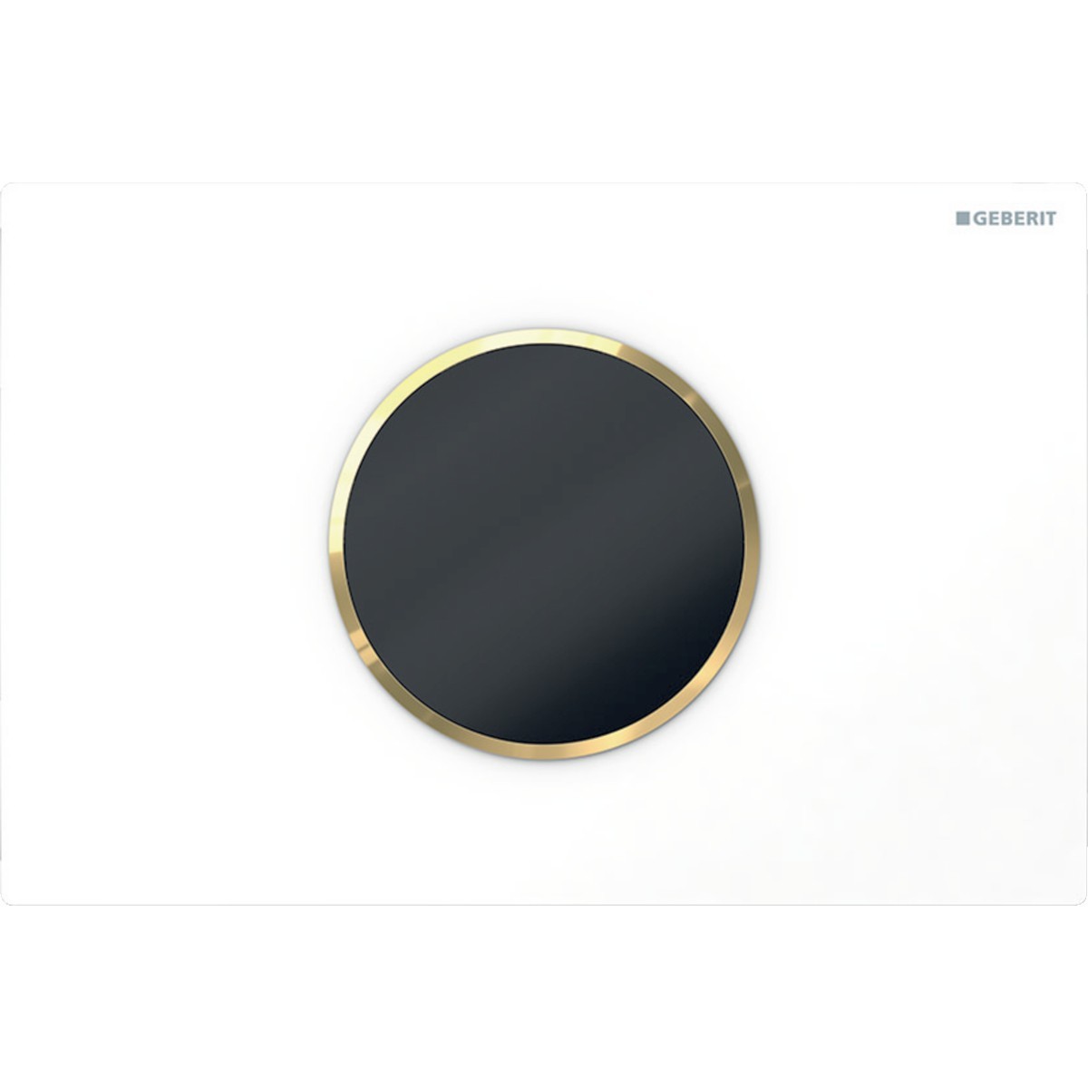 Commande Geberit élec piles DT Sigma10 ronde Sig12 blanc doré - GEBERIT 115.908.KK.6 