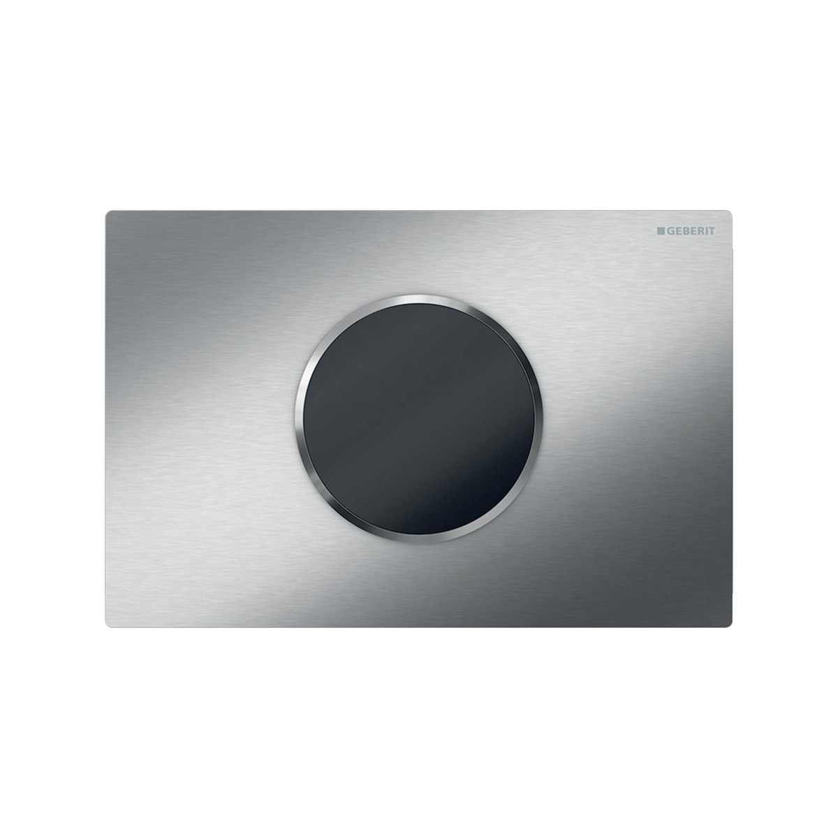Commande Geberit élec piles DT Sigma10 ronde Sig12 brossé - GEBERIT 115.908.SN.6 